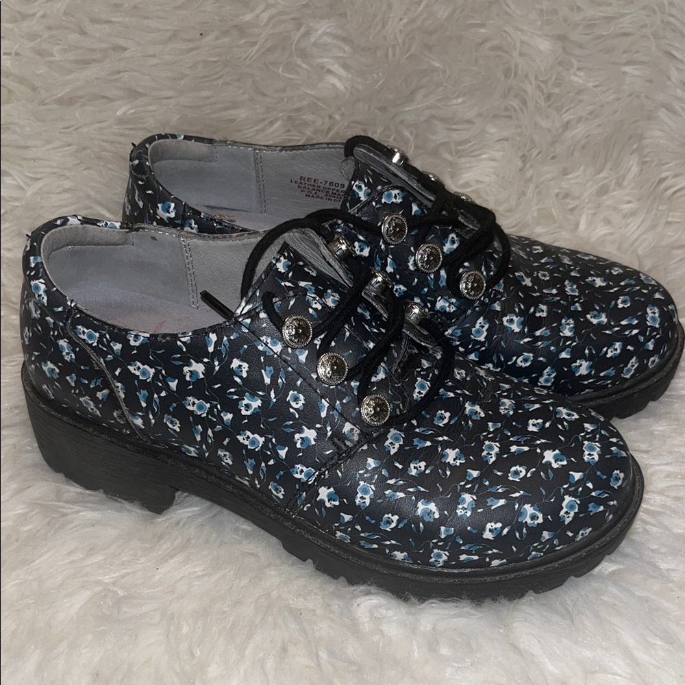 Alegria Reece Doll Parts Floral Lace-Up Shoes Size 36